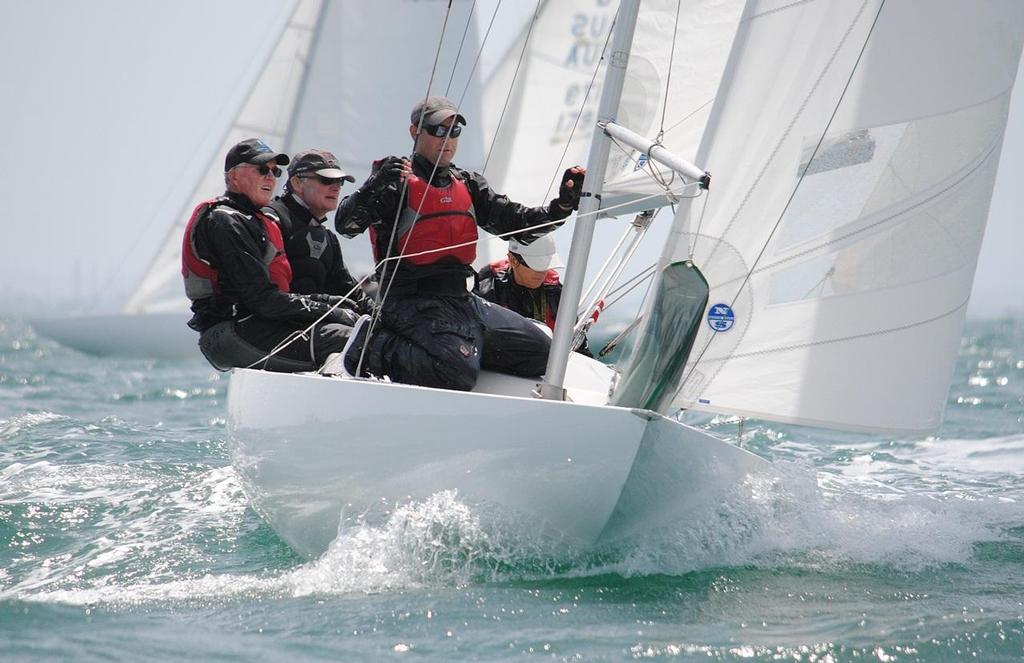Plenty of experience aboard “Shapes” – leading the Prince Philip Cup - Prince Philip Cup - the 2015 Australasian Championship. photo copyright David Staley / RBYC taken at  and featuring the  class