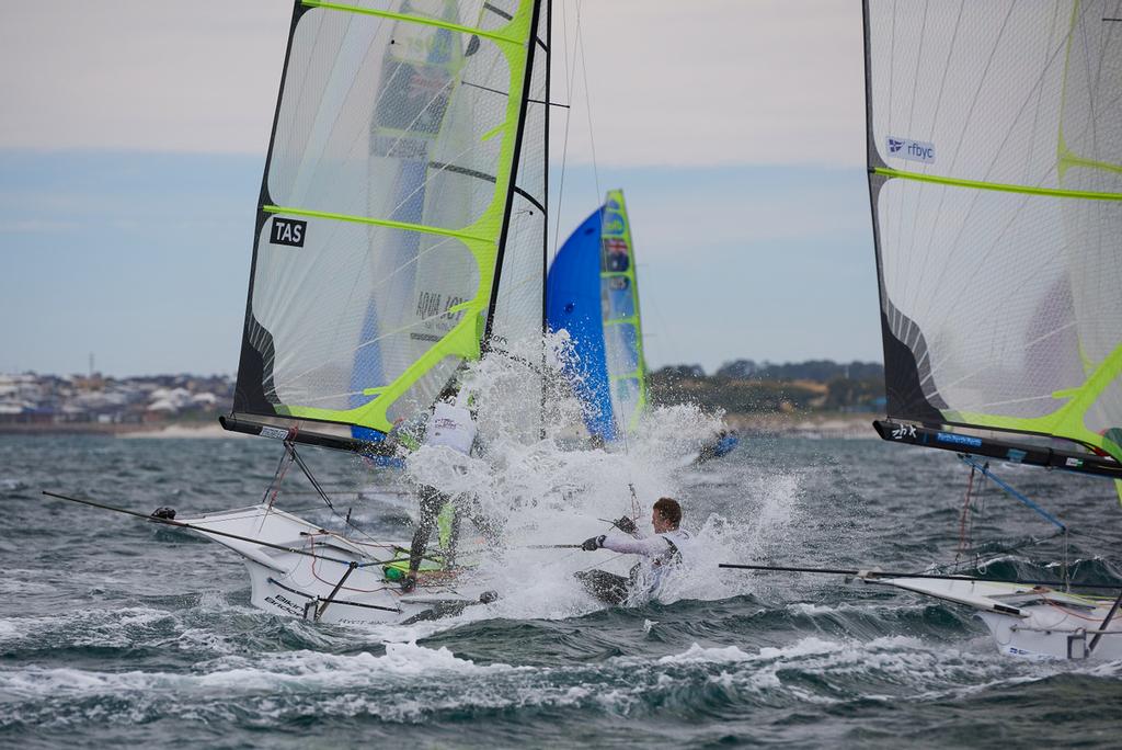 Powerful breezes at Jervoise Bay - 2014-15 Zhik Australian 9er Championships photo copyright David Price taken at  and featuring the  class