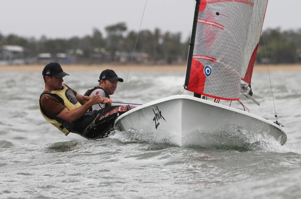 Day 2, Tasar 'AA Team' sailed by Aaron Linton and Jamie Jochhime from Townsville Sailing Club, winners of the Queensland Tasar Championship. - Zhik Mission Beach Regatta © Thomas Orr