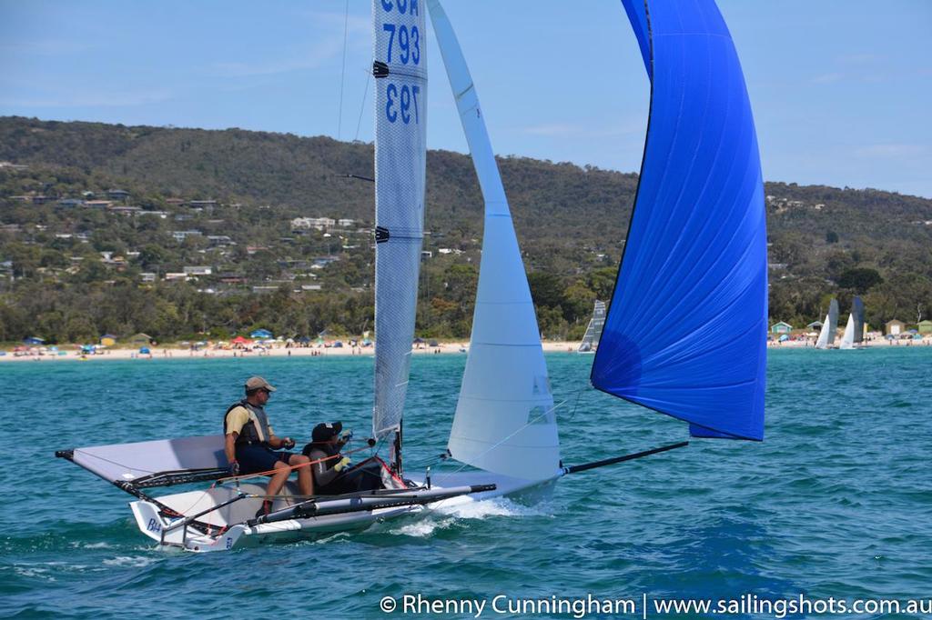 Guy Bancroft and Lachlan Imeneo - 2015 ISail Whitsundays B14 World Championship photo copyright Rhenny Cunningham taken at  and featuring the  class