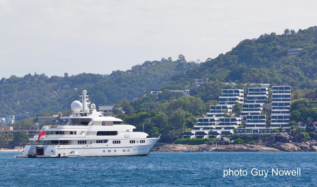 Titania anchored at Kata Rocks. Asia Superyacht Rendezvous 2014 photo copyright Guy Nowell http://www.guynowell.com taken at  and featuring the  class
