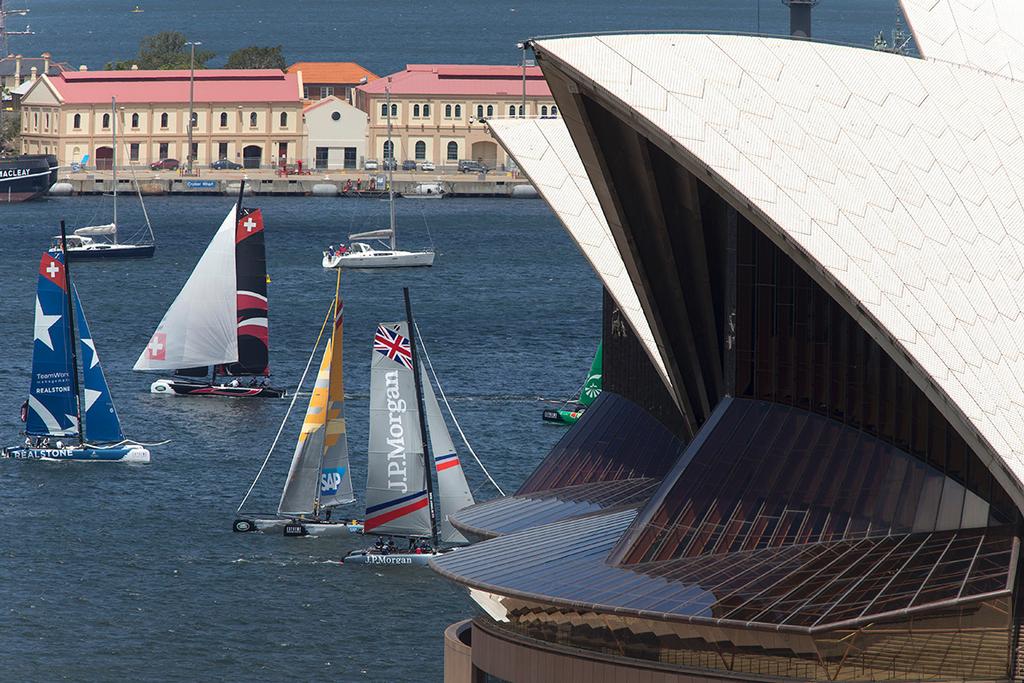 Extreme Sailing Series Act Eight 2014, Sydney.  © Andrea Francolini http://www.afrancolini.com/