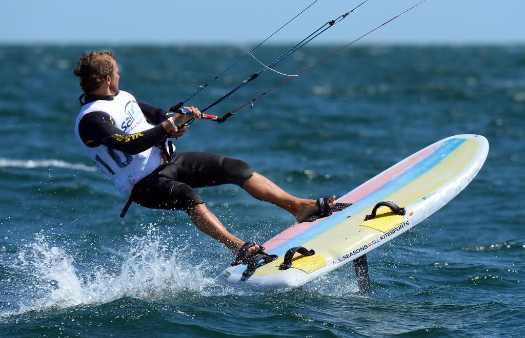Overall winner: Ricardo Leccese (ITA) Racing - Day 7 / Kite Board - Men ISAF Sailing World Cup - Melbourne Sandringham Yacht Club<br />
 © Jeff Crow/ Sport the Library http://www.sportlibrary.com.au