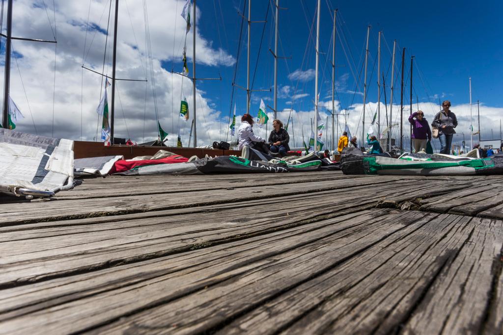 Dockside ambiance in Hobart - Rolex Sydney Hobart Yacht Race 2014. photo copyright  Rolex / Carlo Borlenghi http://www.carloborlenghi.net taken at  and featuring the  class