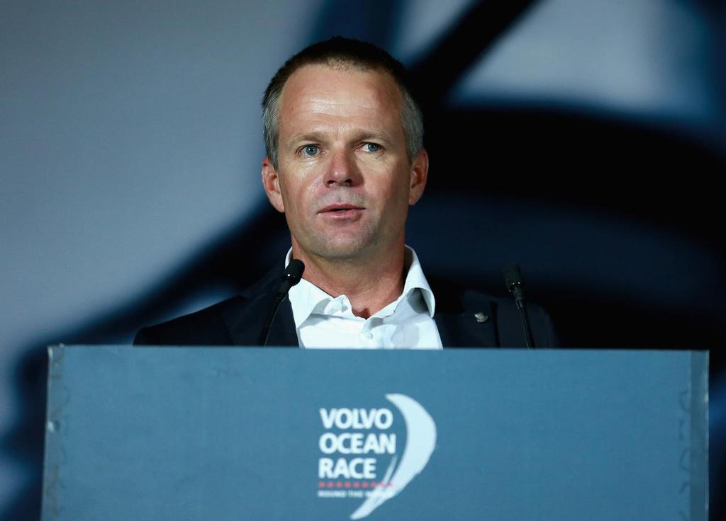 Volvo Ocean Race Awards Night in Abu Dhabi. Chris Nicholson, Skipper Team Vestas Wind. photo copyright Volvo Ocean Race http://www.volvooceanrace.com taken at  and featuring the  class