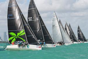 Melges 32 World Championship Miami 2014 - Day one images by Ingrid Abery. photo copyright Ingrid Abery http://www.ingridabery.com taken at  and featuring the  class