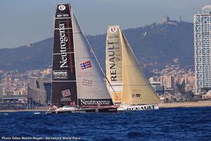 Barcelona World Race 2014-15 - Start images. photo copyright Gilles Martin-Raget / Barcelona World Race taken at  and featuring the  class