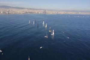 Barcelona World Race 2014-15 - Start images. photo copyright Barcelona World Race http://www.barcelonaworldrace.org taken at  and featuring the  class