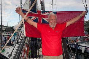 Sir Robin Knox-Johnston receives Route du Rhum 2014 prize at Paris ceremony. photo copyright  Christophe Breschi taken at  and featuring the  class