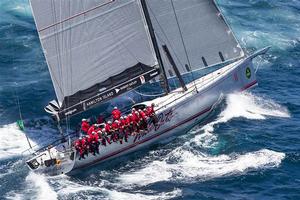 Mark Richard's Wild Oats XI (AUS) at the start of the 70th Rolex Sydney Hobart photo copyright  Rolex/Daniel Forster http://www.regattanews.com taken at  and featuring the  class