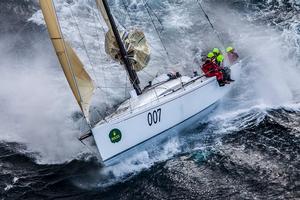 Pretty Fly III encounters big sea approaching Tasman Island. photo copyright  Rolex/Daniel Forster http://www.regattanews.com taken at  and featuring the  class