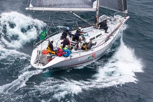 Roger Hickman's Wild Rose (AUS), overall winner of the 70th Rolex Sydney Hobart  - Rolex Sydney Hobart Yacht Race 2014-15. photo copyright  Rolex / Carlo Borlenghi http://www.carloborlenghi.net taken at  and featuring the  class