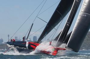 Comanche - on the Warpath - Rolex Sydney Hobart 2014 Race. photo copyright  Rolex/Daniel Forster http://www.regattanews.com taken at  and featuring the  class