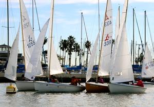 Lido 14s jammed at the start photo copyright Rich Roberts taken at  and featuring the  class