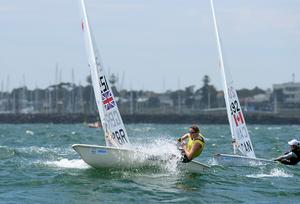 Laser Radial - Alison Young(GB) - ISAF Sailing World Cup Melbourne 2014. photo copyright Jeff Crow/ Sport the Library http://www.sportlibrary.com.au taken at  and featuring the  class