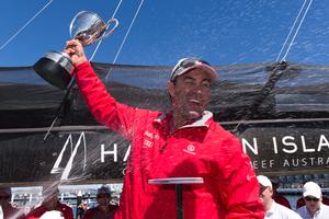 Wild Oats XI wins line Honours for the record 8th time - 2014 Rolex Sydney Hobart Yacht Race photo copyright Andrea Francolini http://www.afrancolini.com/ taken at  and featuring the  class