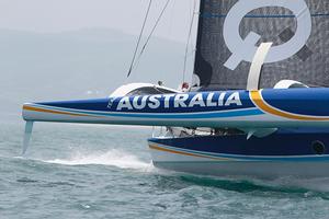 Team Aus wind at the start photo copyright Howard Wright http://www.imagephoto.com.au taken at  and featuring the  class