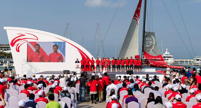 VO65 ’Dongfeng’ Official Launch Ceremony  Dongfeng Race Team - Trainning in Sanya - Volvo Ocean Race 2014-15 © Dongfeng Race Team