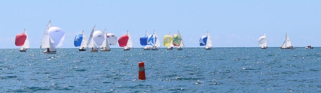 Stellar sailing conditions on Day 3 - racing was close - Noelex 25 2014 Nationals © Mark Johnson