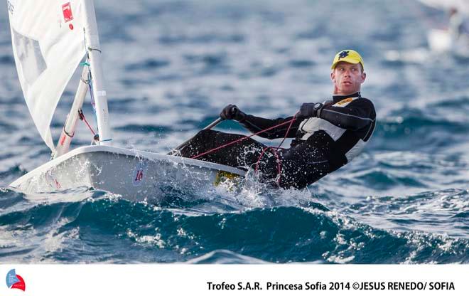 Robert Scheidt (BRA), Laser Standard - 2014 ISAF Sailing World Cup Mallorca ©  Trofeo S.A.R. Princesa Sofia / Jesus Renedo http://www.trofeoprincesasofia.org/