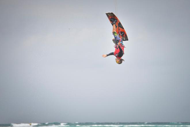 Andrey Salnik goes huge in freestyle action during final day - KTA Philippines Boracay Extreme 2014 © Alexandru Baranescu