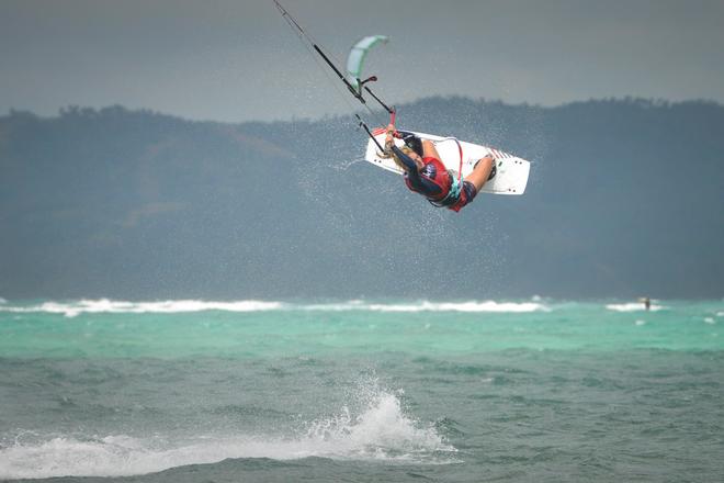 Rosanna Jury goes huge in freestyle action during final day - KTA Philippines Boracay Extreme 2014 © Alexandru Baranescu
