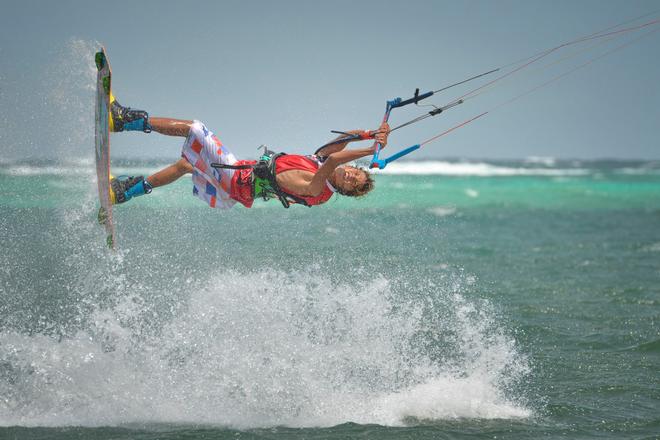 Christian Q Tio goes huge in freestyle action during final day - KTA Philippines Boracay Extreme 2014 © Alexandru Baranescu