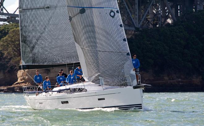 The ’Blue’ Youth Programme team - pre-start of the friday fun harbour course - Jack Tar Auckland Regatta © Ivor Wilkins