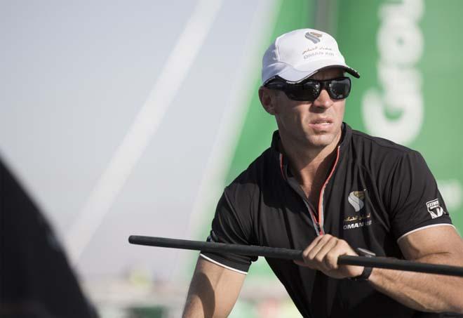 The Extreme Sailing Series 2014. Act 2. Muscat. Oman Air skipper Rob Greenhalgh (GBR) © Lloyd Images/Extreme Sailing Series