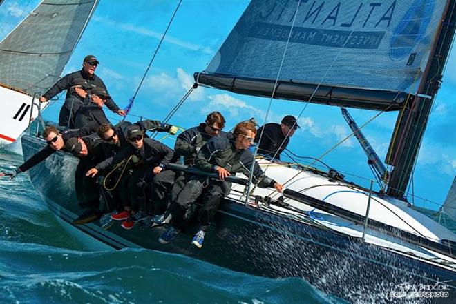 New York skipper Alex Roepers had a brand new team aboard Plenty and it came together quite quickly in placing second at the Farr 40 Midwinter Championship off Cabrillo Beach. © Sara Proctor http://www.sailfastphotography.com