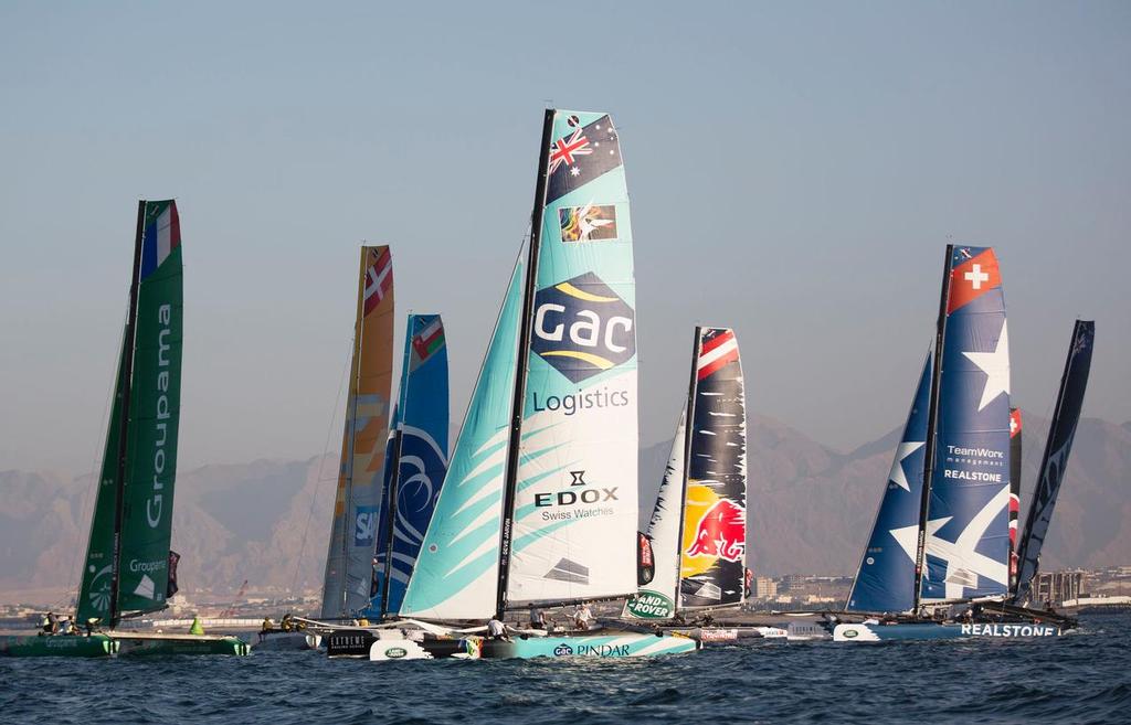 The Extreme Sailing Series 2014. Act 2. Muscat.  © Lloyd Images/Extreme Sailing Series