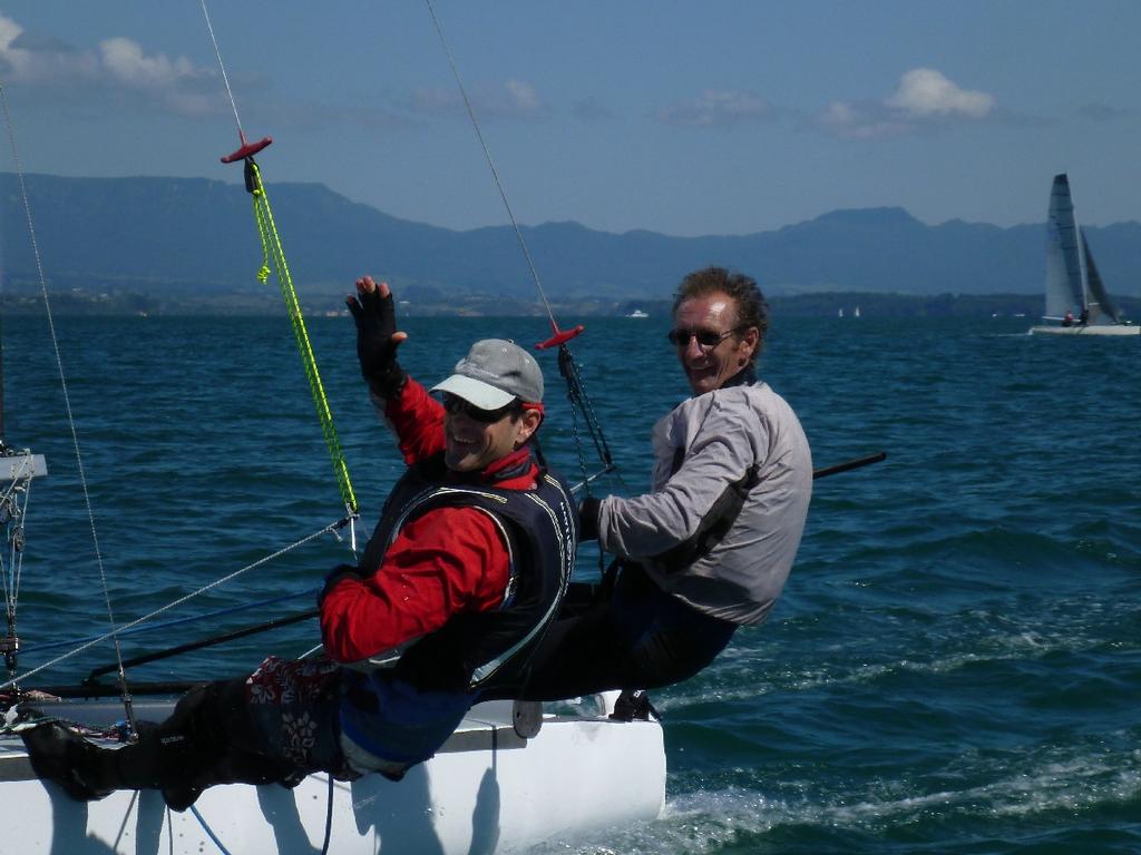Bill Caunce that leading smile. - 2014 Tornado Nationals, Tauranga photo copyright SW taken at  and featuring the  class