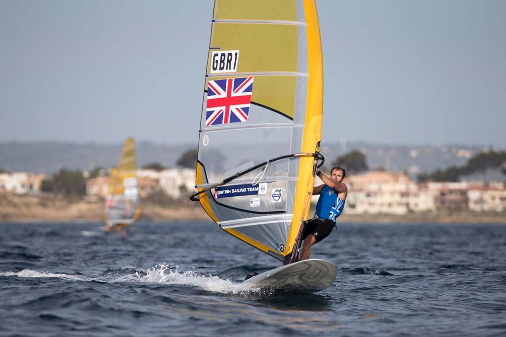Nick Dempsey (RS:X Men) - 2014 ISAF Sailing World Cup Mallorca Day 2 photo copyright Ocean Images taken at  and featuring the  class