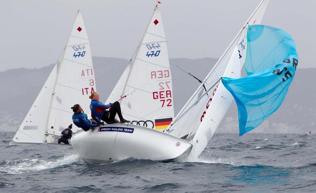 Women's 470 - 2014 ISAF Sailing World Cup Mallorca, day 3 photo copyright Ocean Images taken at  and featuring the  class