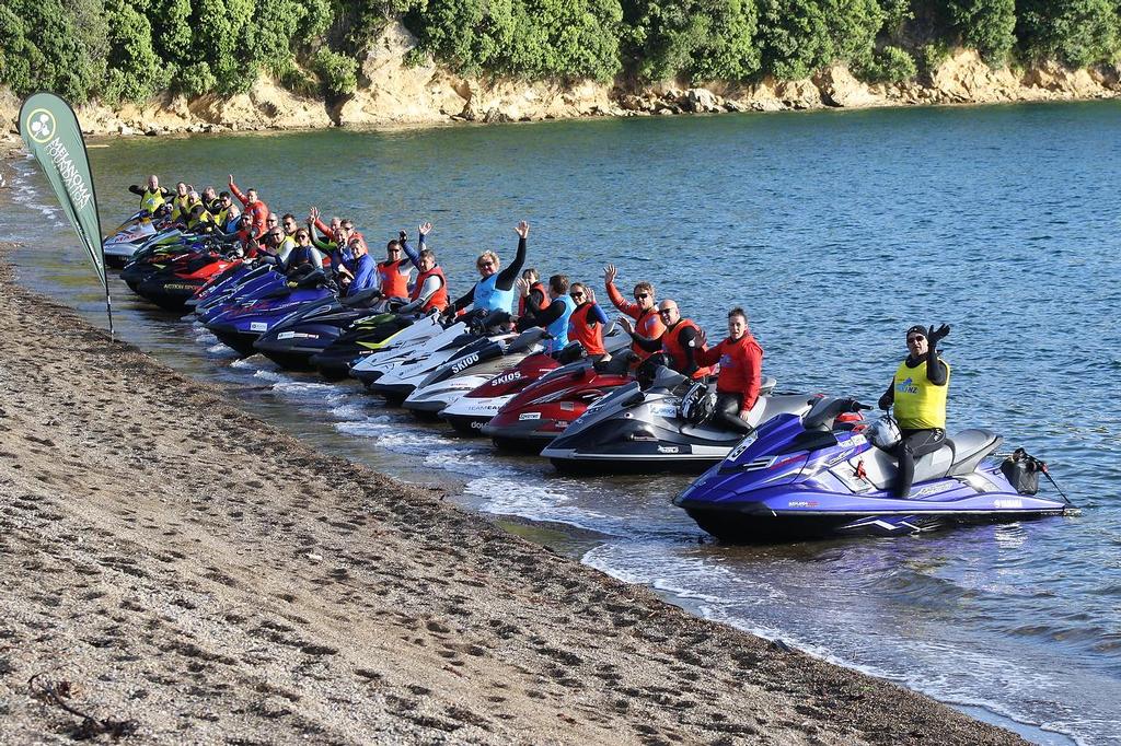 PWC riders gather at the top of the South Island in their melanoma fundraiser photo copyright Mike Rose taken at  and featuring the  class