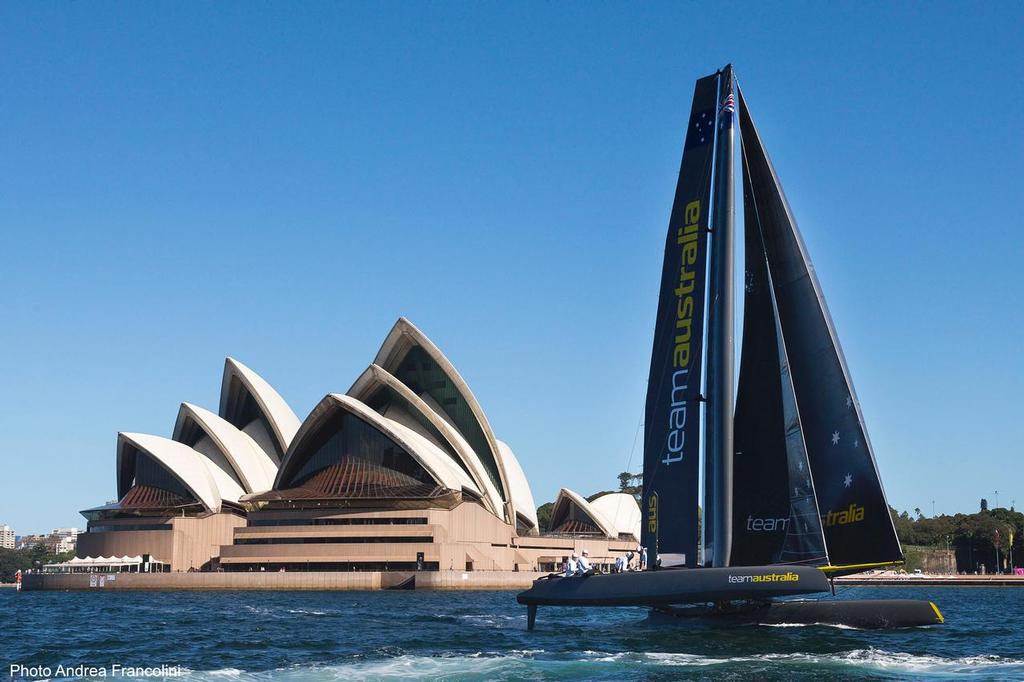 SAILING - Team Australia AC45  - Sydney, Australia 
10/03/2014 
ph. Andrea Francolini/Team Australia photo copyright Andrea Francolini http://www.afrancolini.com/ taken at  and featuring the  class