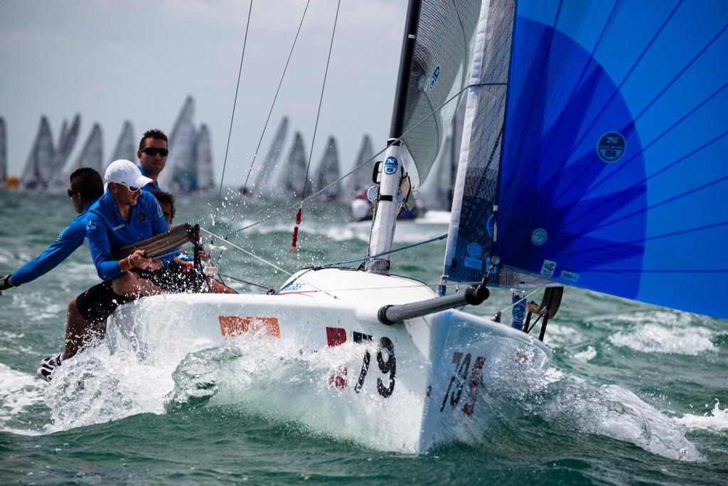 Melges 24 leader Nicola Ardito from Italy during day four of racing (Photo Credit BMSW/Cory Silken) ©  Cory Silken