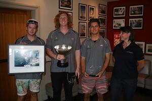 2014 Champions: Adam Middleton, Michael Cook, William Eastman and Shirlene Vautier, CentrePort - 2014 CentrePort International Youth Match Racing Championships photo copyright Dean Stanley taken at  and featuring the  class