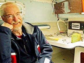Colin Jarman at the nav station photo copyright  SW taken at  and featuring the  class