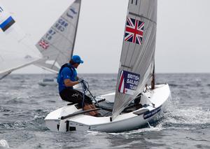 Finn action - 2014 ISAF Sailing World Cup Mallorca day 2 photo copyright Ocean Images taken at  and featuring the  class
