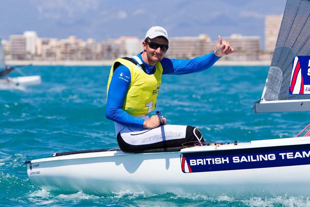 2014 ISAF Sailing World Cup Mallorca - Gold - Giles Scott in Finn photo copyright Ocean Images taken at  and featuring the  class