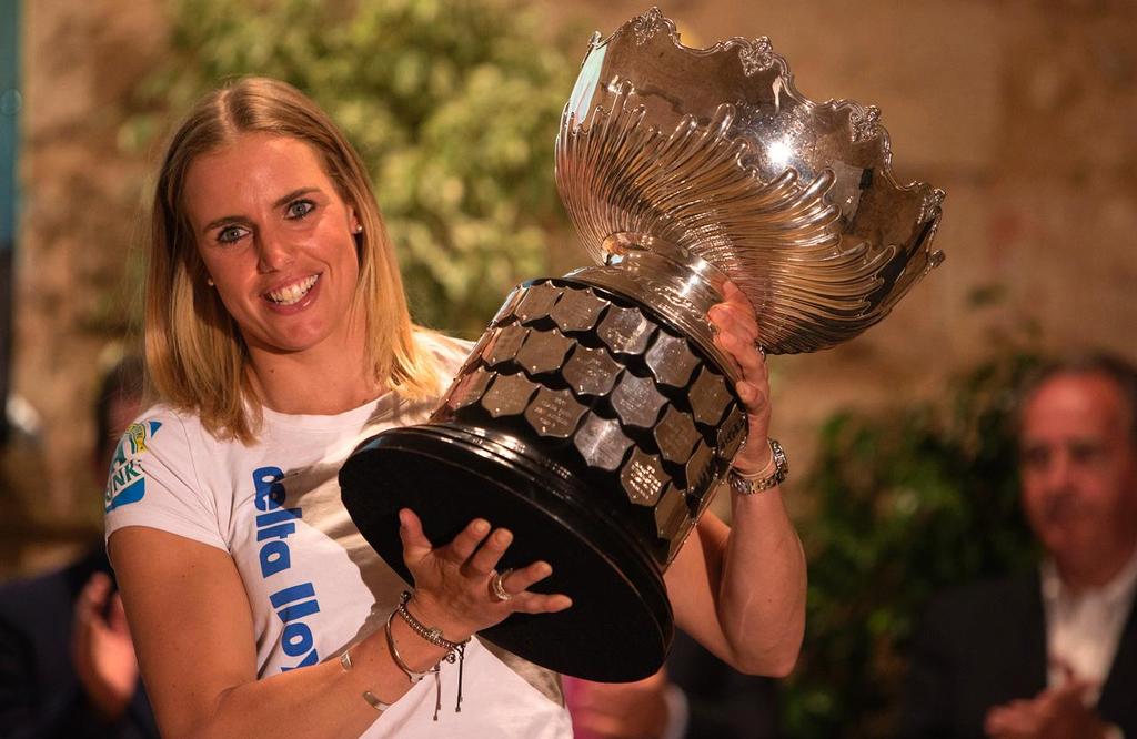Marit Bouwmeester winning overall Trofeo Princesa Sofia trophy photo copyright Ocean Images taken at  and featuring the  class
