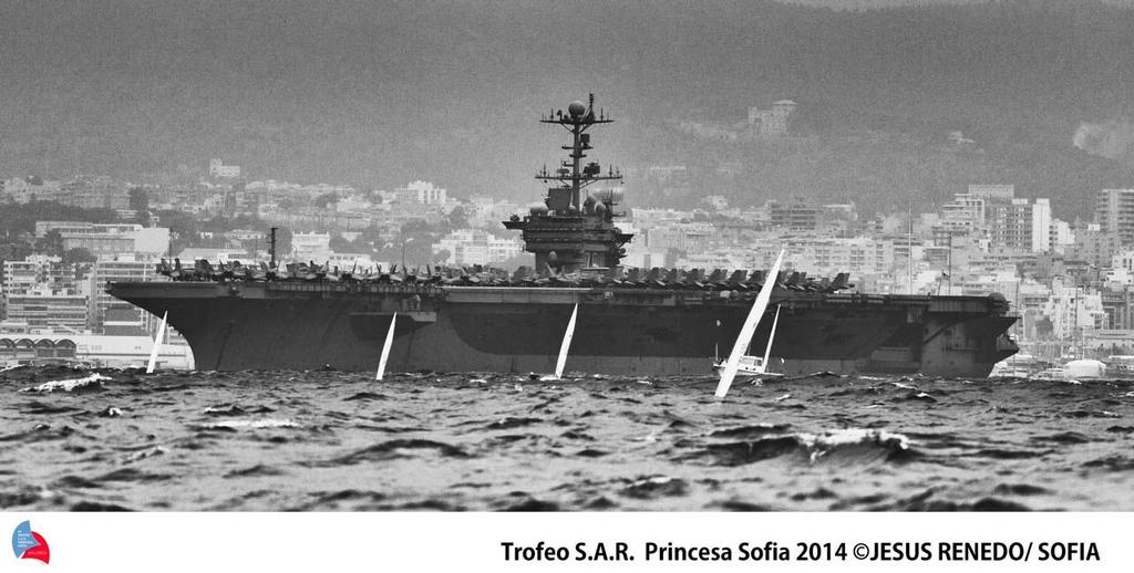 US military air carrier Harry S. Truman in Palma ©  Trofeo S.A.R. Princesa Sofia / Jesus Renedo http://www.trofeoprincesasofia.org/