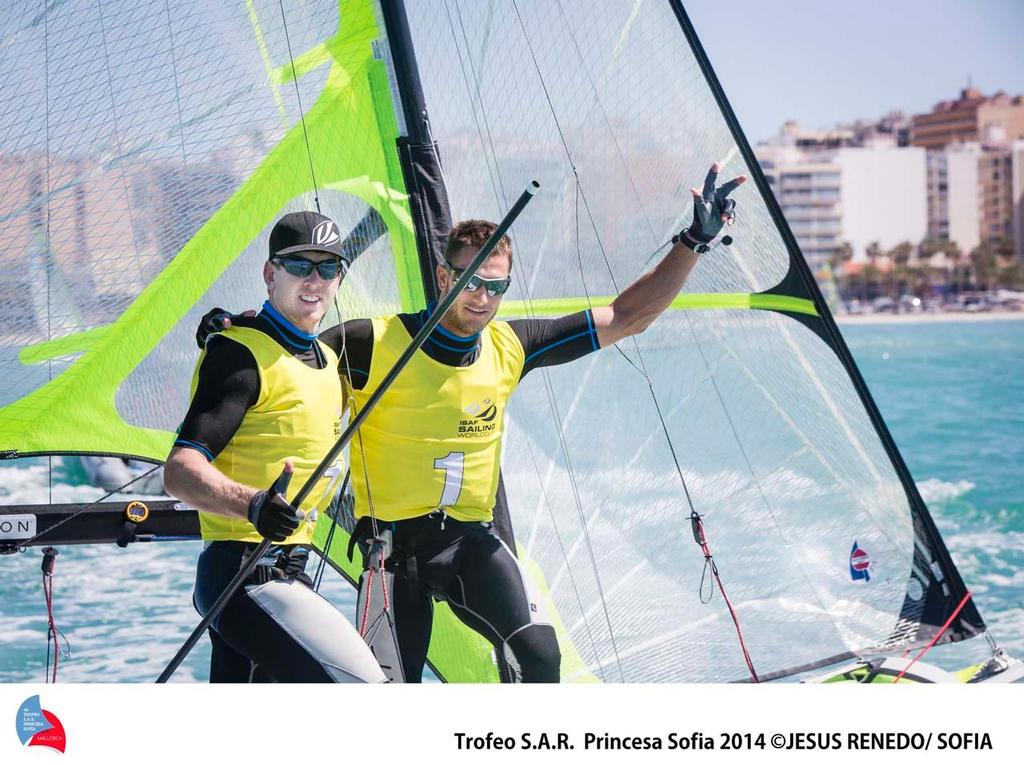 2014 ISAF Sailing World Cup Mallorca - BURLING and TUKE (NLZ, 49er) ©  Trofeo S.A.R. Princesa Sofia / Jesus Renedo http://www.trofeoprincesasofia.org/