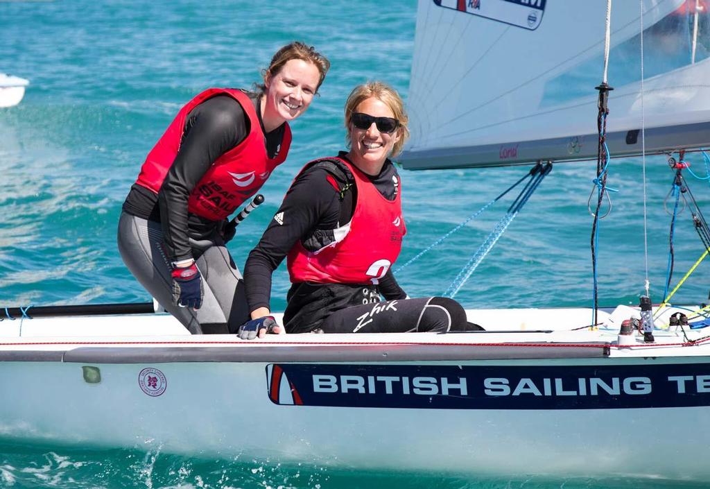 2014 ISAF Sailing World Cup Mallorca - Bronze - Hannah Mills & Saskia Clarke in 470 photo copyright Ocean Images taken at  and featuring the  class