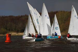  The Cambridge Blue – Bristol Red Final -  60th BUCS-BUSA Team Racing Championships 2014 photo copyright Alan Henderson taken at  and featuring the  class