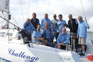 The Challenge crew dedicated their win to owner Lou Abraham who passed away in February. - 2014 Quantum Sails Sydney 38 Victorian State Titles photo copyright Teri Dodds http://www.teridodds.com taken at  and featuring the  class