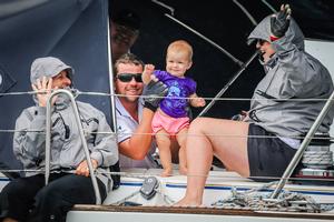 2014_SPS_baby Eva on YesDear_Jon_Reid_Saltwater_Images - Sail Port Stephens 2014 photo copyright Jon Reid Saltwater Images http://www.saltwaterimages.com.au taken at  and featuring the  class