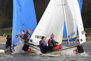  Action on the morning of Day 3   -  60th BUCS-BUSA Team Racing Championships 2014 photo copyright  MarcTurner taken at  and featuring the  class
