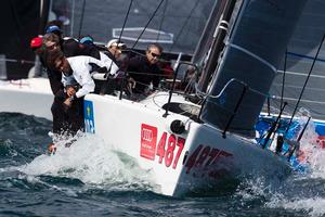 Melges 32 Sailing Series Napoli 2014 - Day 1 photo copyright Stefano Gattini/ Studio Borlenghi http://www.carloborlenghi.com taken at  and featuring the  class
